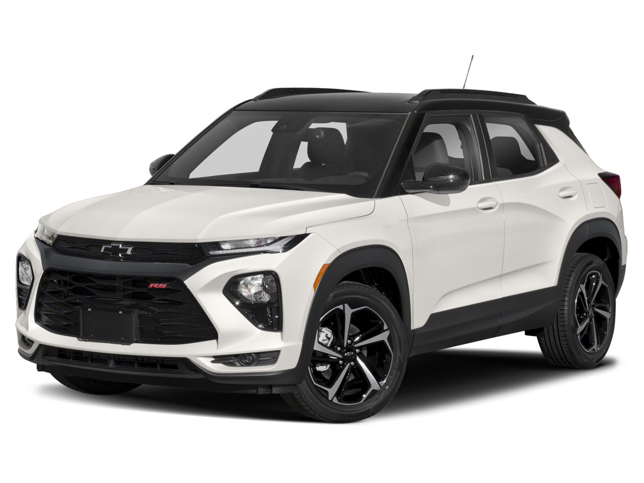 2022 Chevrolet Trailblazer RS in Mosaic Black Metallic — front three-quarter view