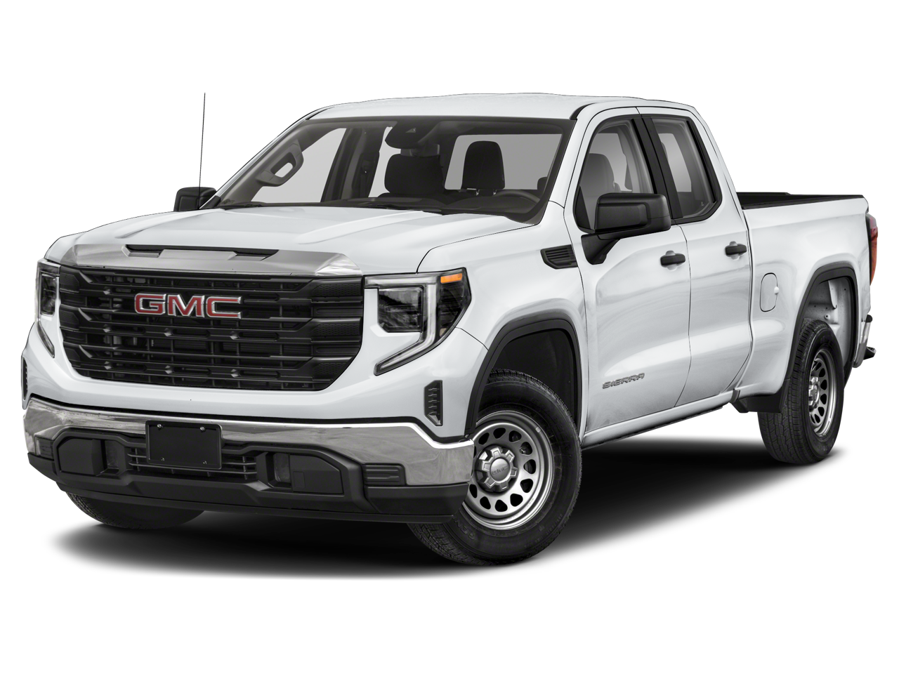 2023 GMC Sierra 1500 Pro in Summit White — front three-quarter view