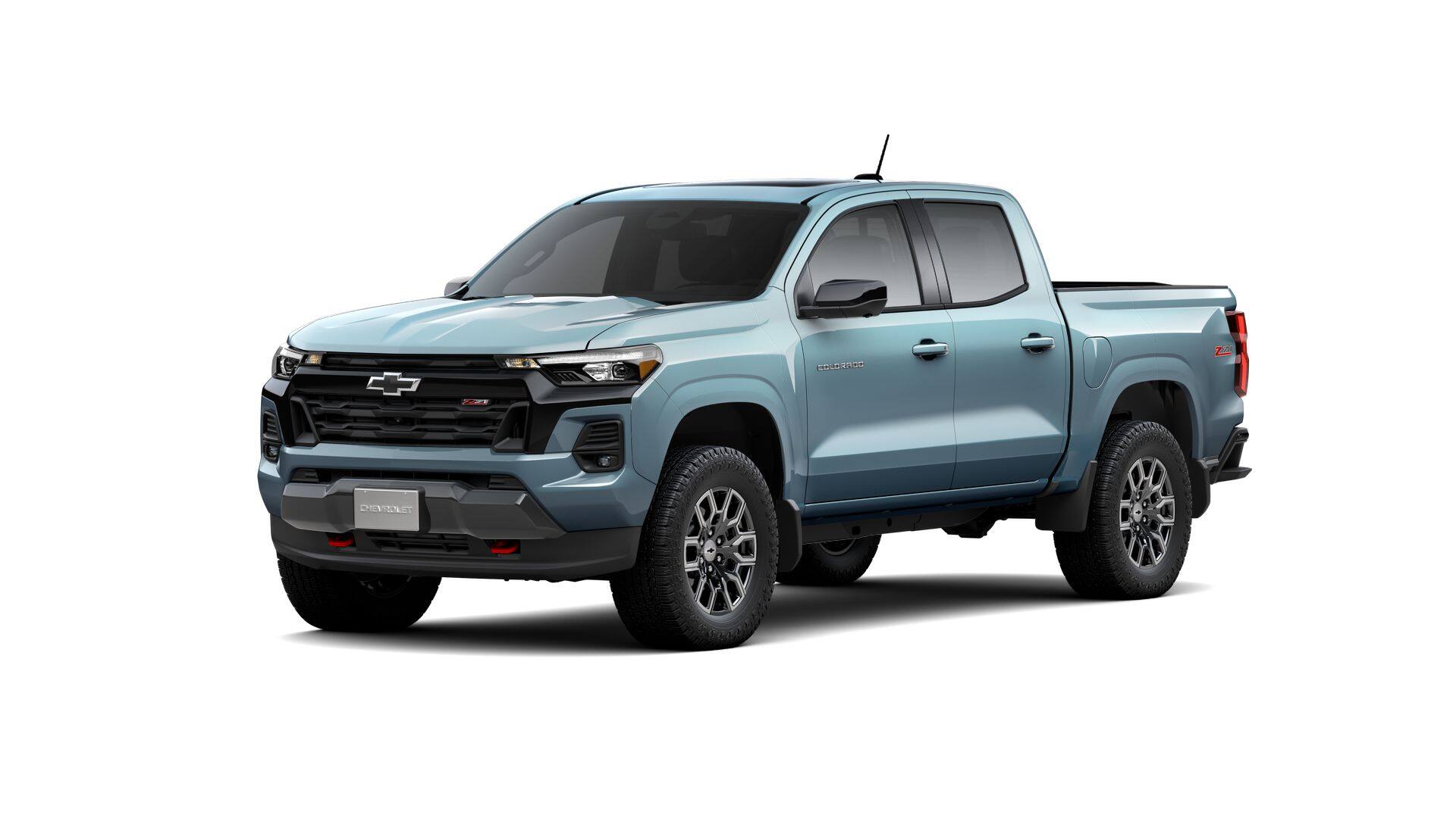 2026 Chevrolet Colorado Z71 in Snowdrift Metallic — front three-quarter view