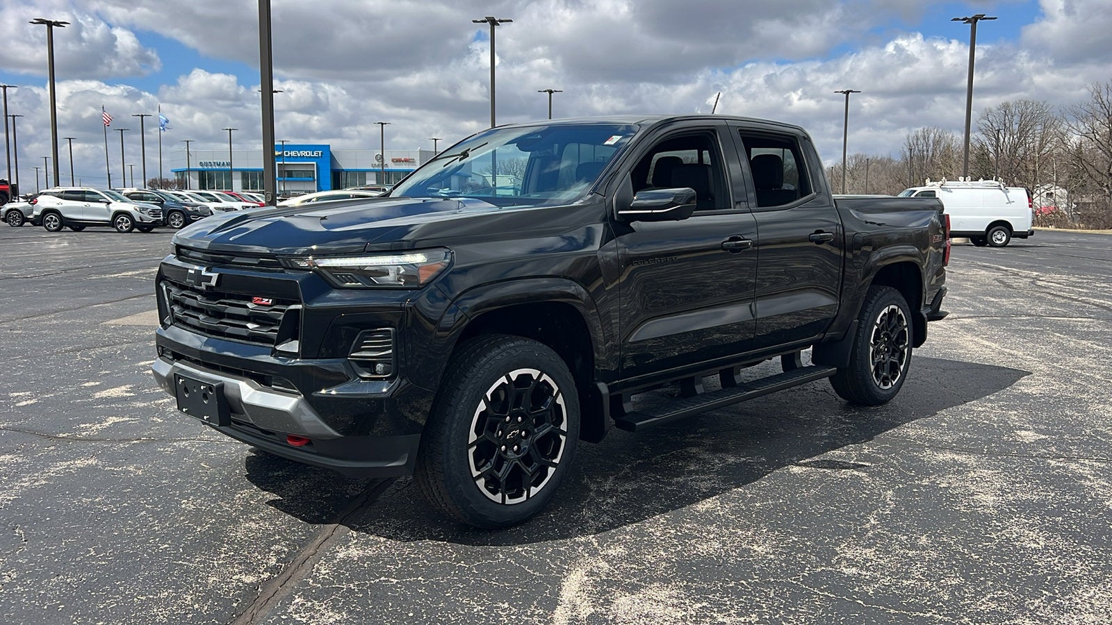 2026 Chevrolet Colorado Z71 in Black — front three-quarter view