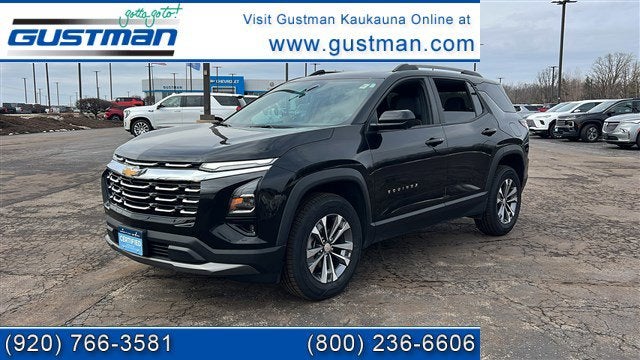 2025 Chevrolet Equinox LT in Mosaic Black Metallic — front three-quarter view