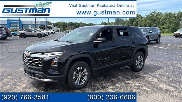 2026 Chevrolet Equinox LT in Mosaic Black Metallic — front three-quarter view