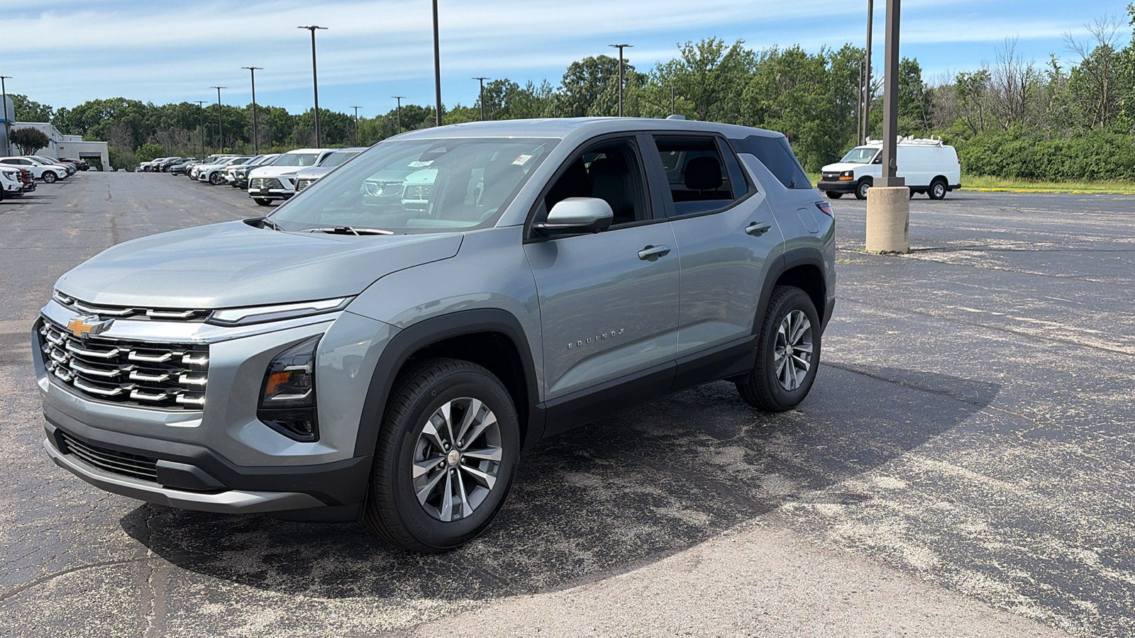 2026 Chevrolet Equinox LT in Sterling Gray Metallic — front three-quarter view