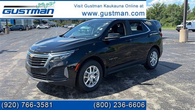 2024 Chevrolet Equinox LT in Mosaic Black Metallic — front three-quarter view