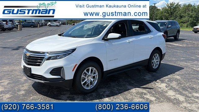 2024 Chevrolet Equinox LT in Summit White — front three-quarter view