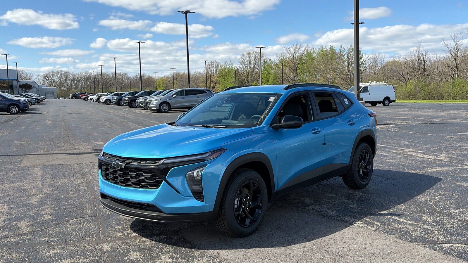 2026 Chevrolet Trax LT in Marina Blue Metallic — front three-quarter view