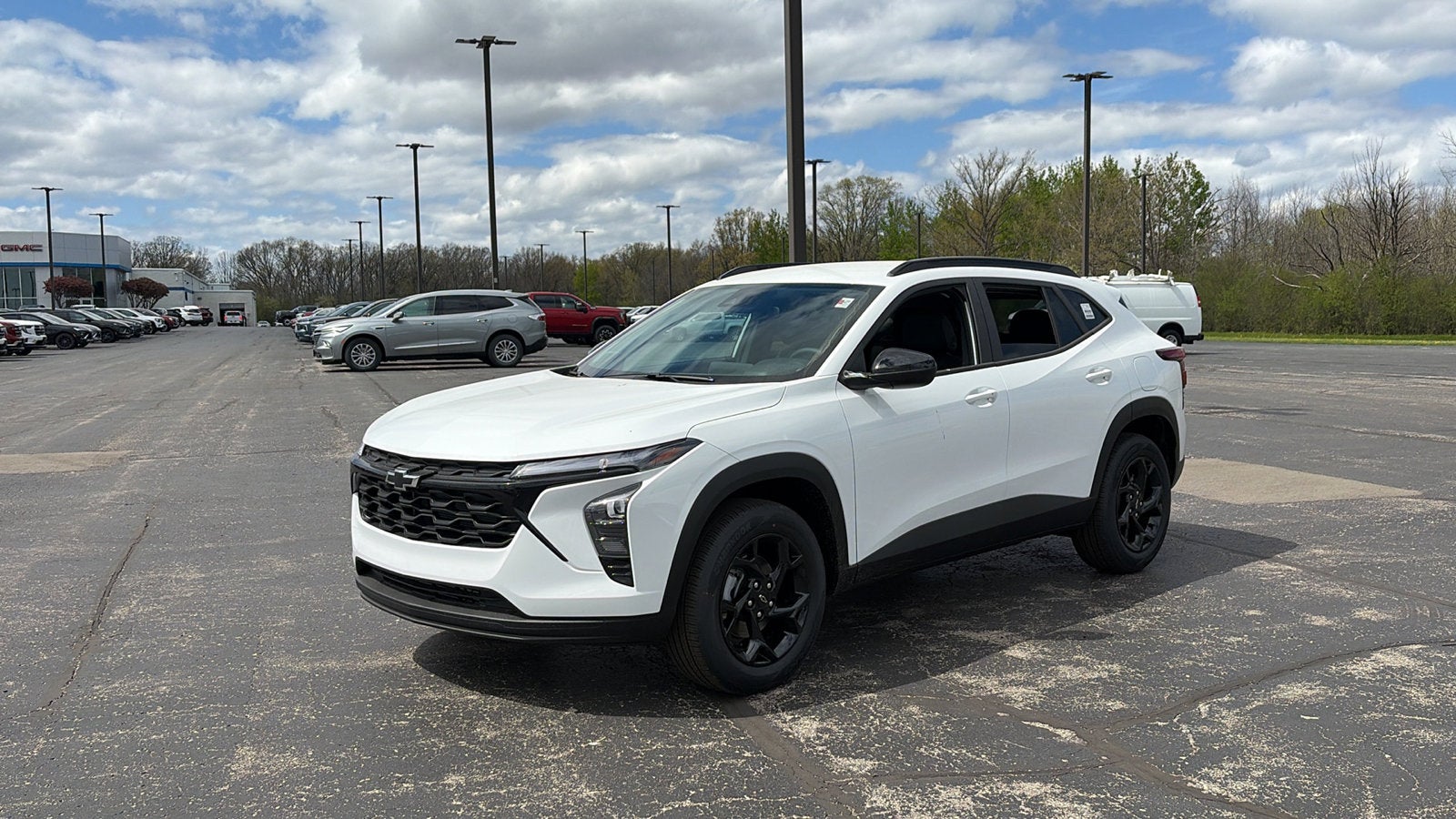 2026 Chevrolet Trax LT in Summit White — front three-quarter view